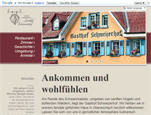Tablet Screenshot of gasthof-schweizerhof.de